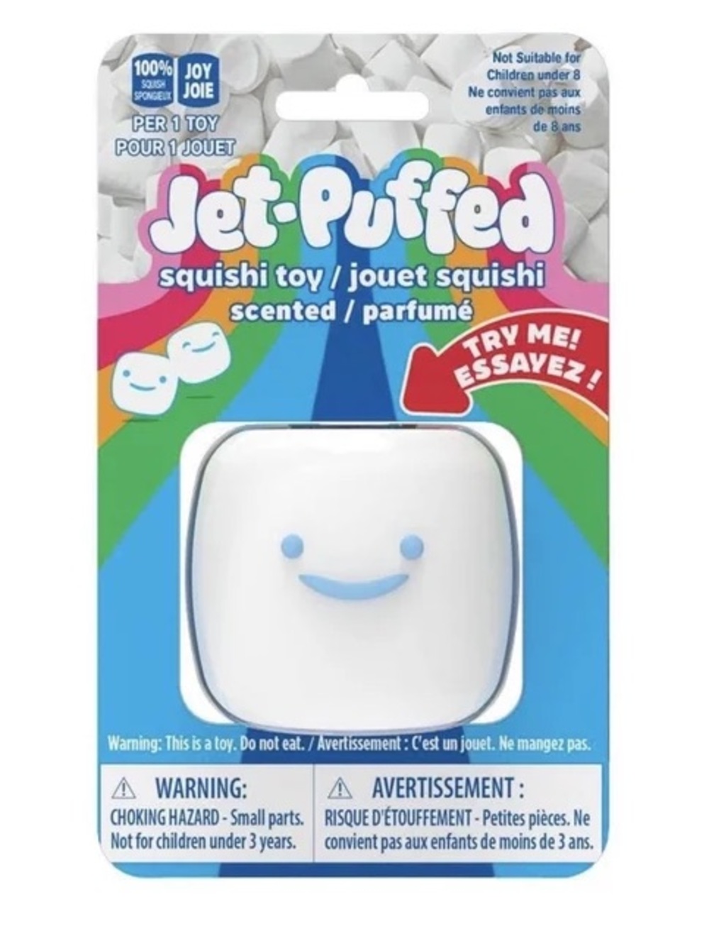 Jet-Puffed White Marshmallow Scented Squishi Toy - Fidget Stress Relief